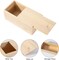 Unfinished Wooden Storage Box with Sliding Lid, 7.8'' x 3.9'' x 3.1'' Keepsake Box, Rustic Wood Gift Boxes for Art Hobbies, DIY Lovers, Desk Organizers and Christmas Decorations